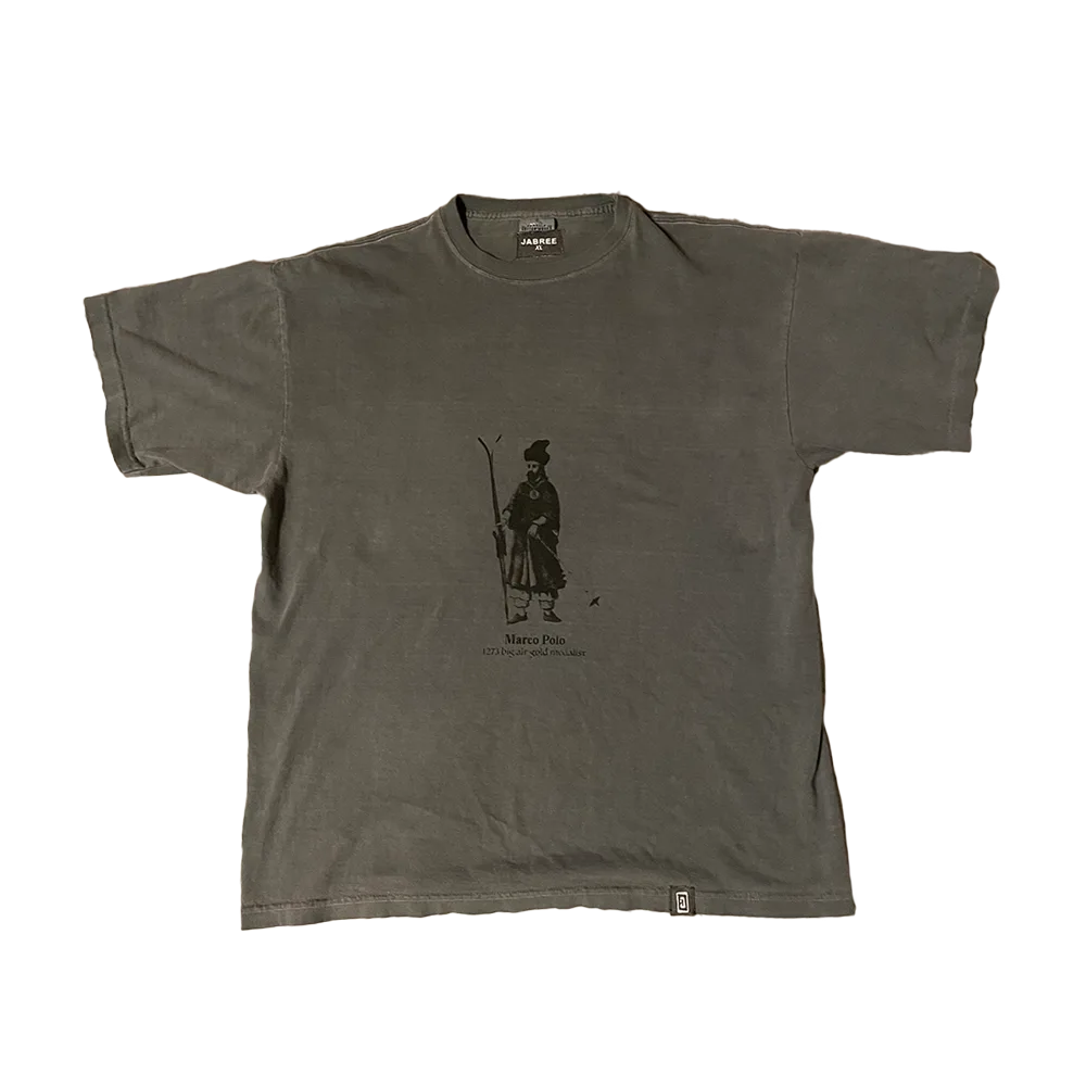 Marco polo skier screen printed t-shirt