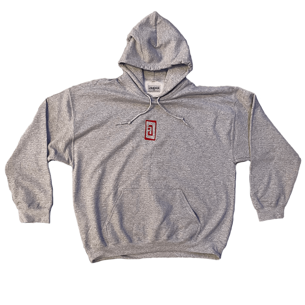 Gray and red Jabree Hoodie