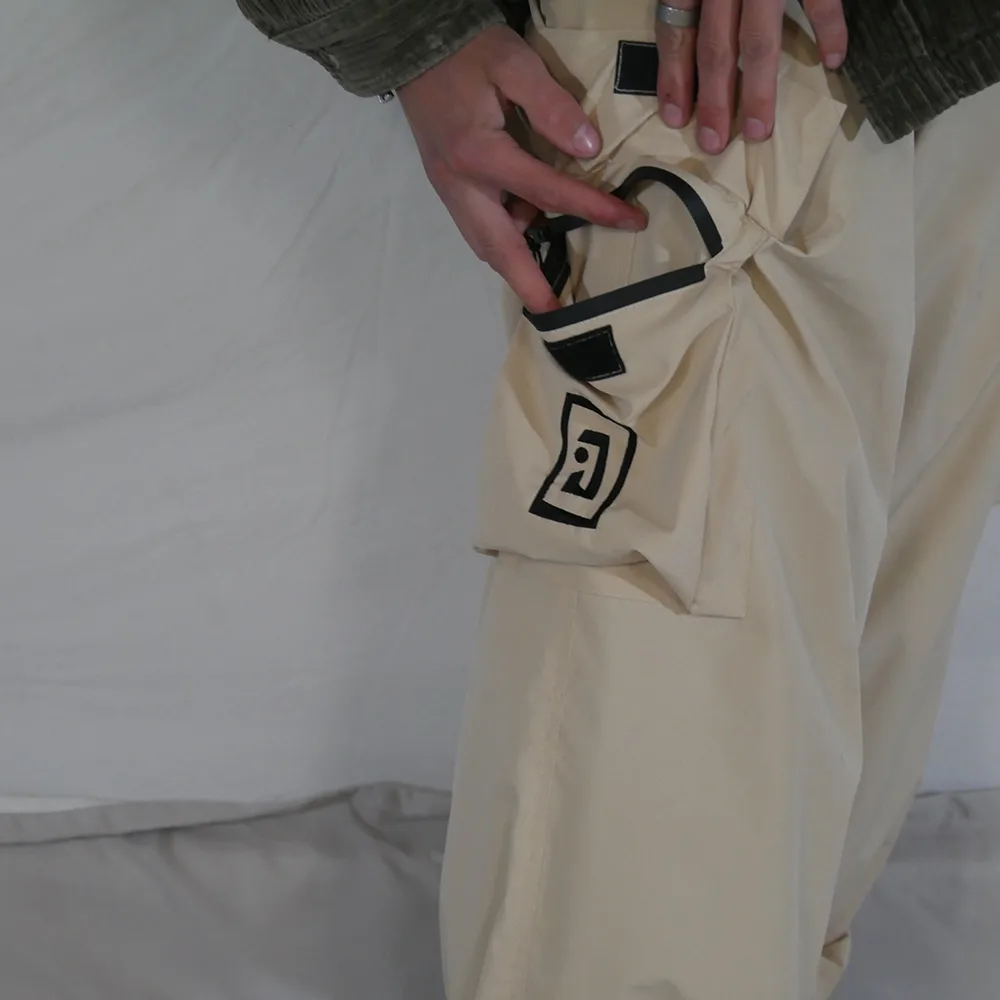 baggy snowpant cream
