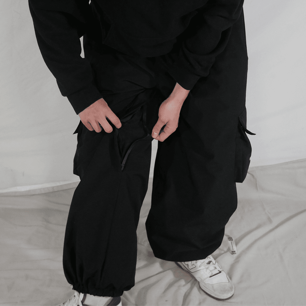 baggy snowpant leg vent